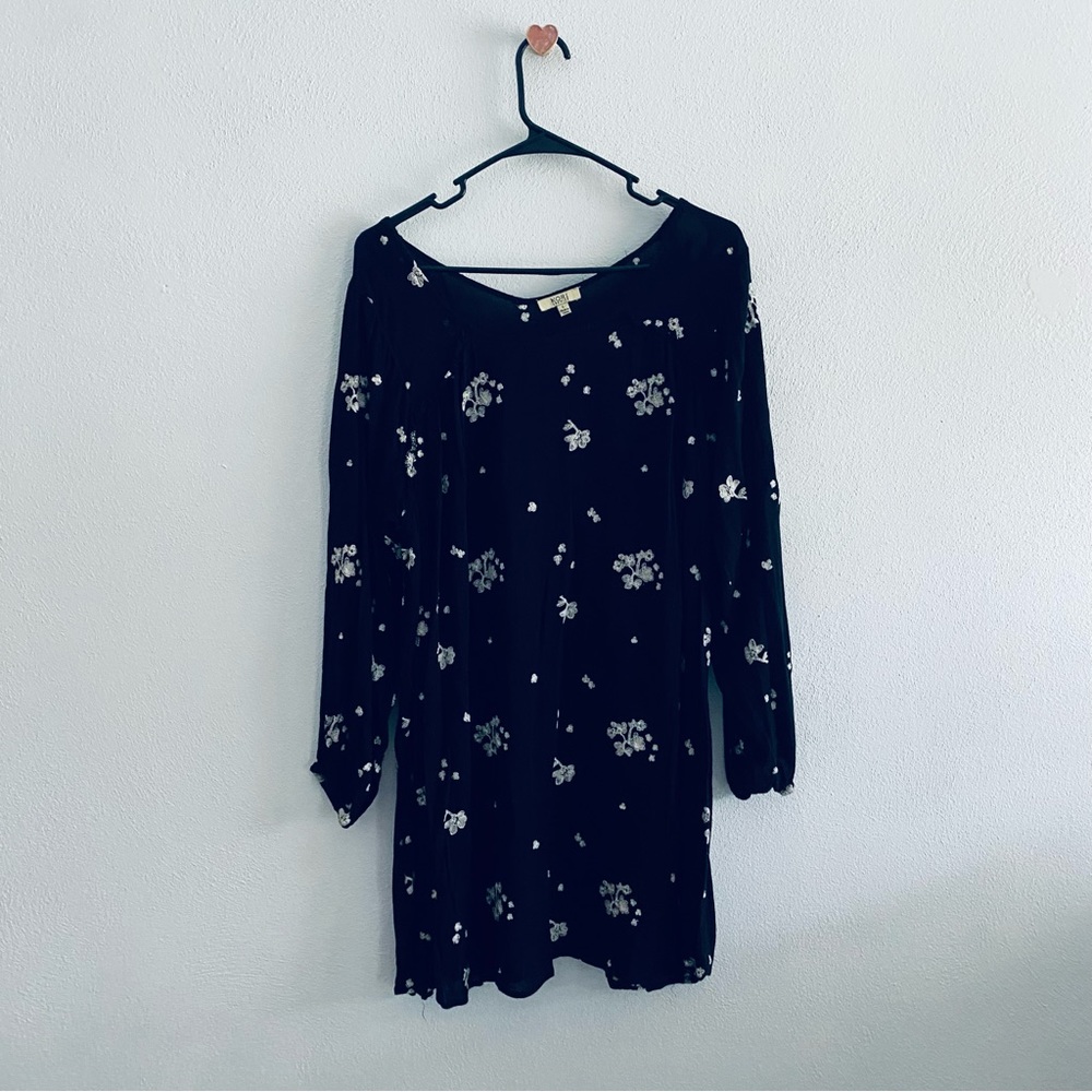 Kori black floral dress